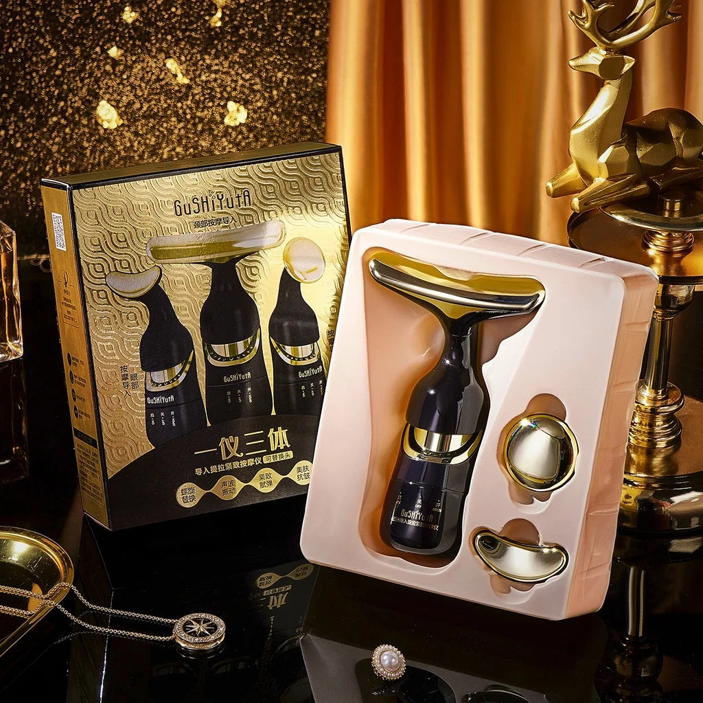 Appareil de Lifting Visage 3-en-1 – Technologie Microcourant