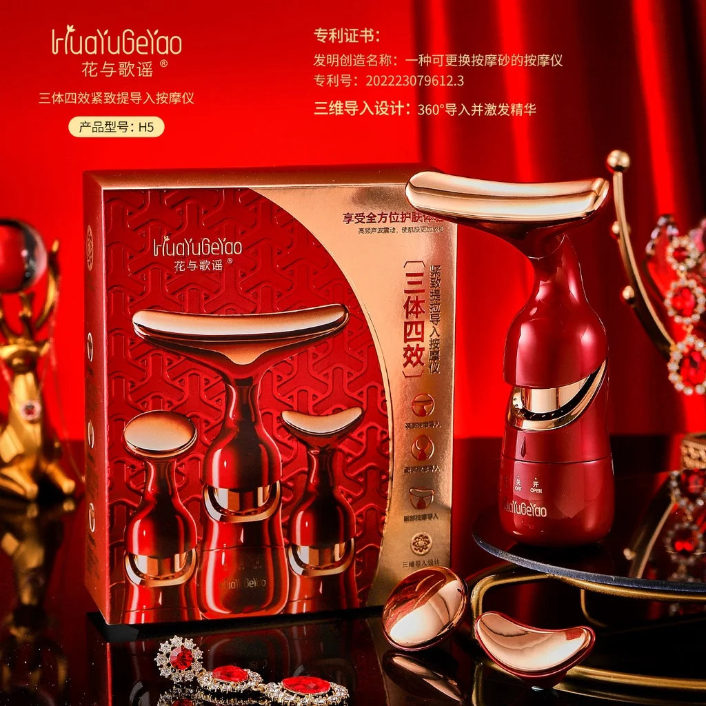 Appareil de Lifting Visage 3-en-1 – Technologie Microcourant